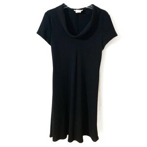 Dress Barn Short / Cap Sleeve Cowl Neck Dress Black 🖤 Size 14